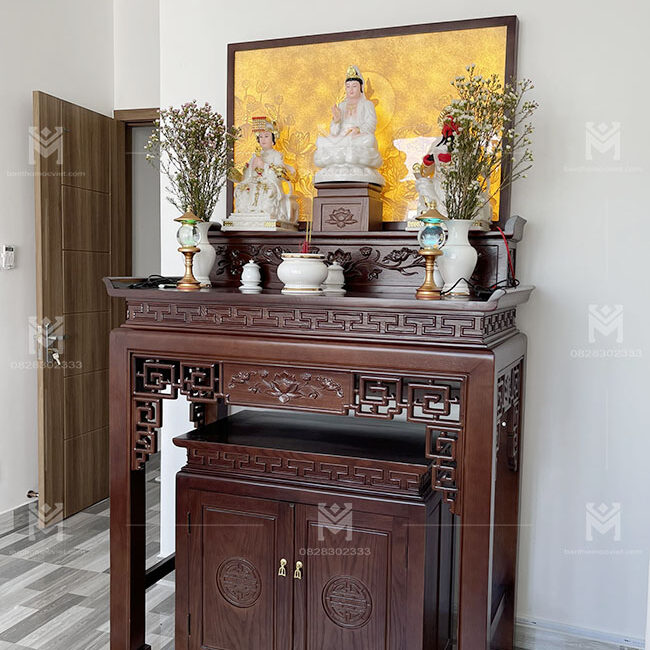 Bộ sưu tập những mẫu bàn thờ Phật bằng gỗ tại gia đang là xu hướng - Hp  Store