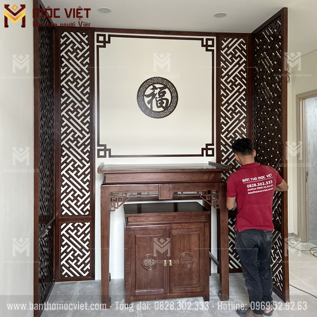 Bàn thờ đẹp Mộc việt là đơn vị đi đầu trong lỉnh vực thiết kế thi công nội thất phòng thờ