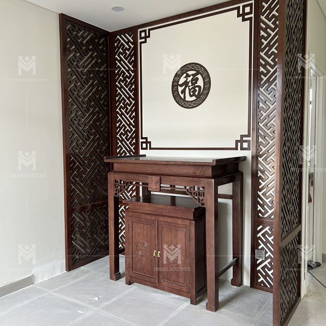 Phòng thờ gia tiên đơn giản hiện đại năm 2023
