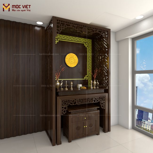 Thiết kế phòng thờ phù hợp với không gian căn hộ