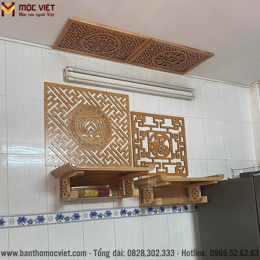 Bàn thờ 2 tầng thờ phật và tiên kiểu giáng hiện đại Bàn thờ 2 tầng thờ phật và tiên kiểu giáng hiện đại