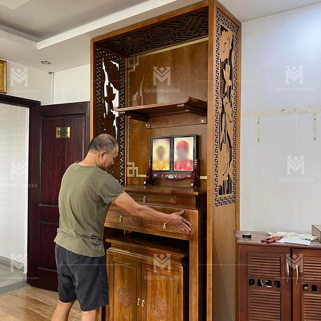 Bàn thờ hiện đại dành cho nhà chung cư