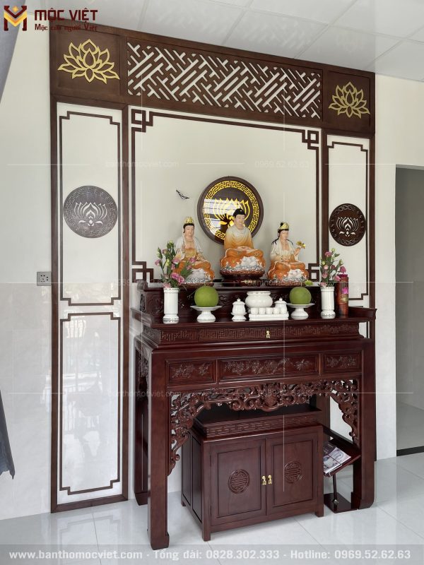 Kiểu giáng bàn thờ trang nghiêm, ấm cúng
