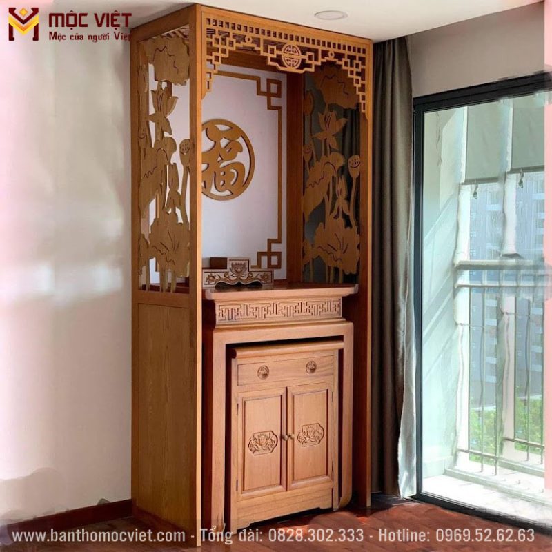 Mẫu bàn thờ chung cư đẹp 2023