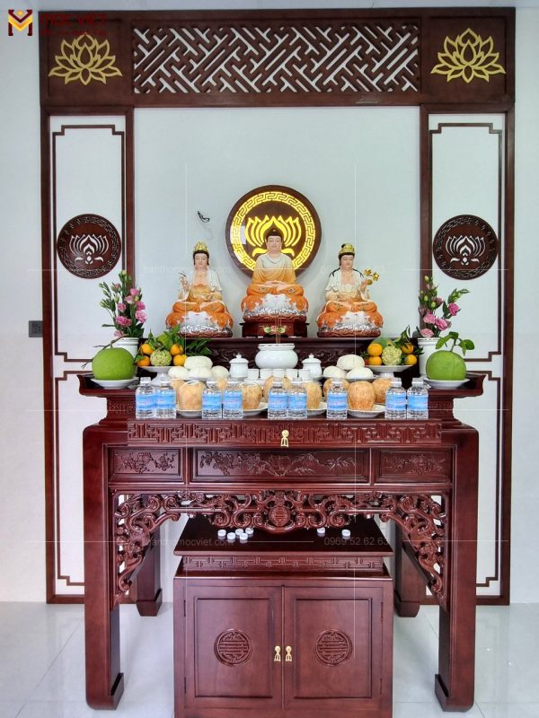 Mẫu bàn thờ phật thiết kế đẹp và hiện đại