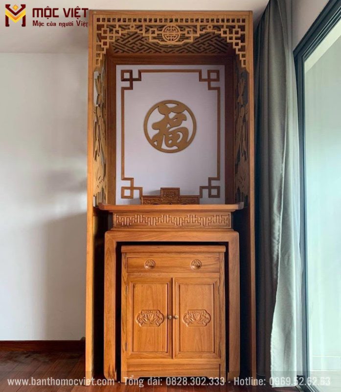 Mẫu phòng thờ chung cư hiện đại