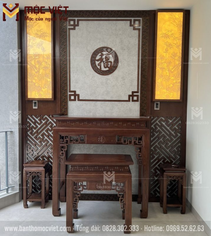 Mẫu phòng thờ đơn giản hiện đại