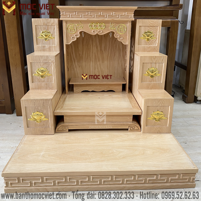 combo than tai sáng gỗ sồi hiện đại