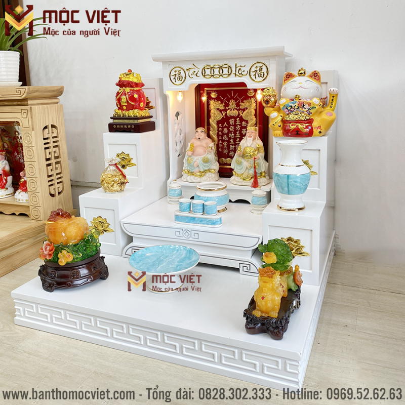 combo thần tài trắng hiện đại Mộc Việt
