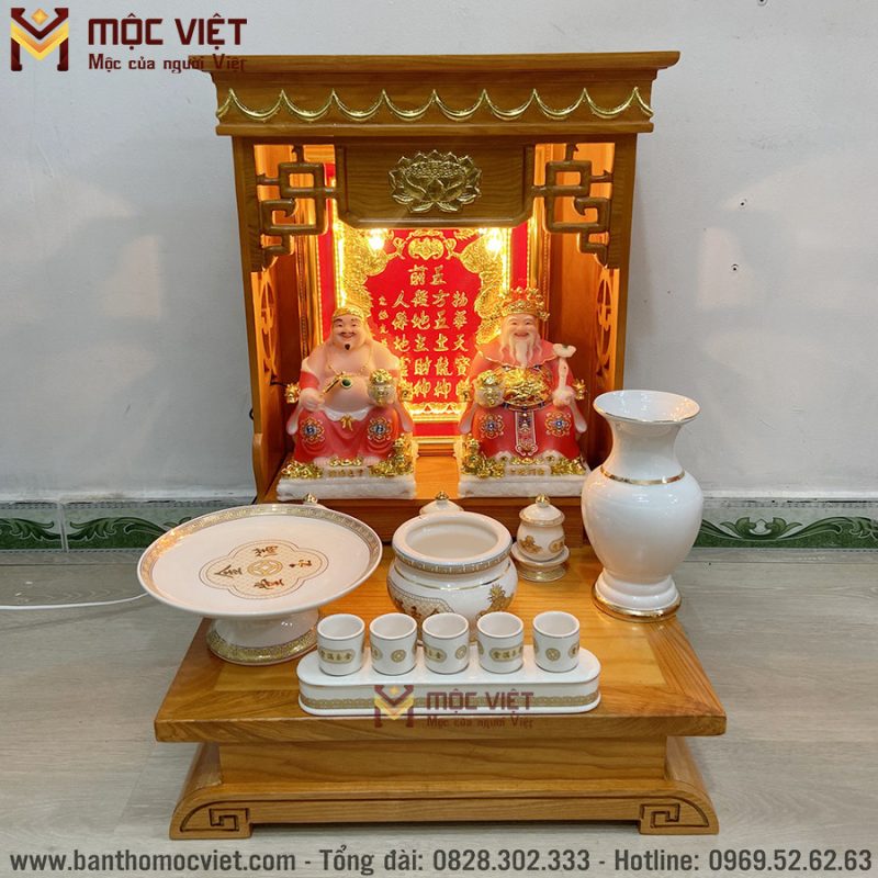 Combo bàn thờ thần tài hoa sen mới nhất năm nay