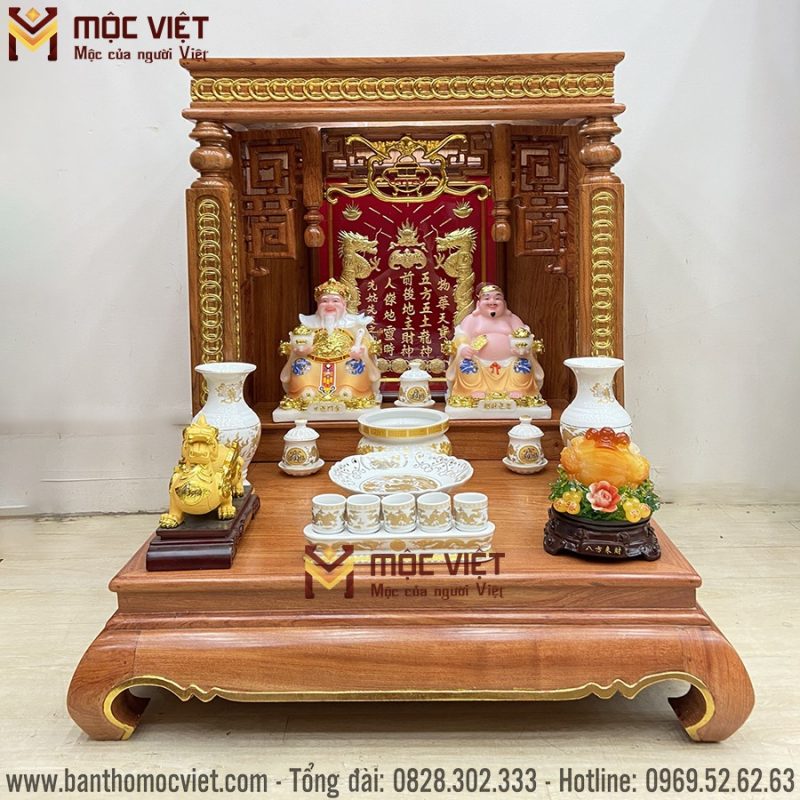 Mẫu bàn thờ thần tài cao cấp