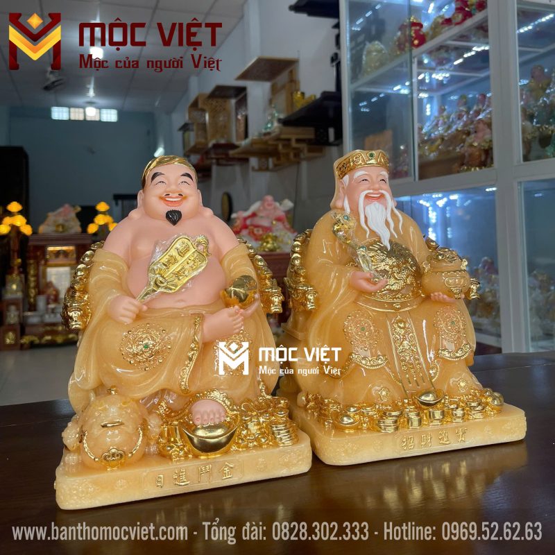 Mẫu tượng thần tài ông đại màu vàng hàng cao cấp