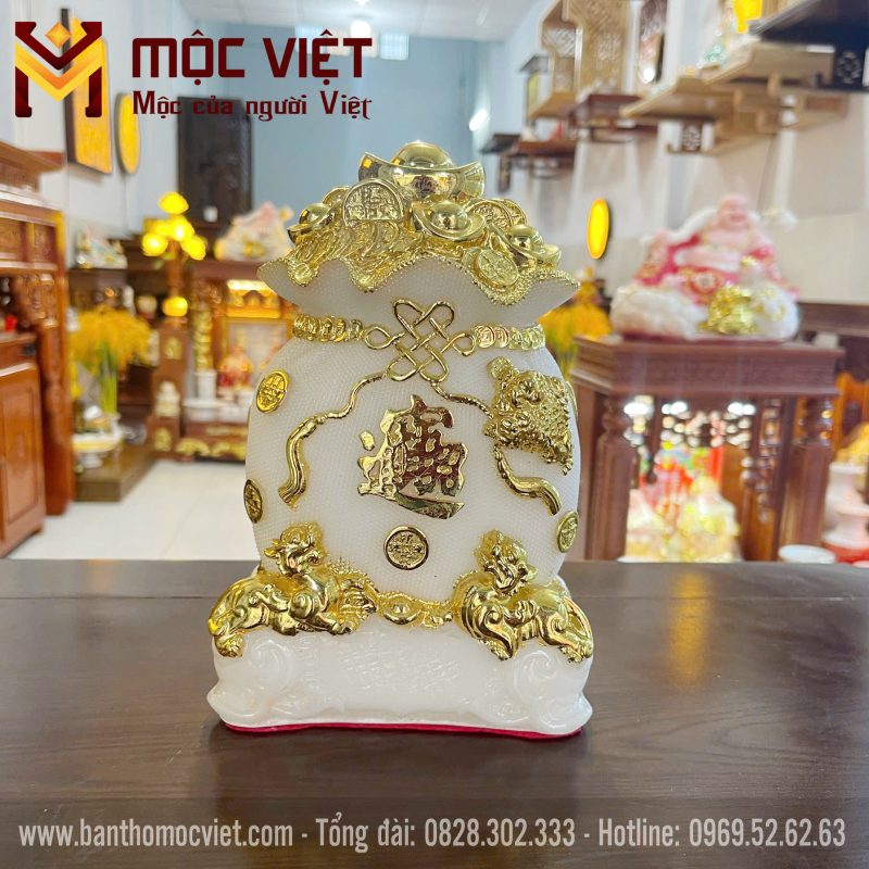 Túi Tiền Tài Lộc màu Trắng
