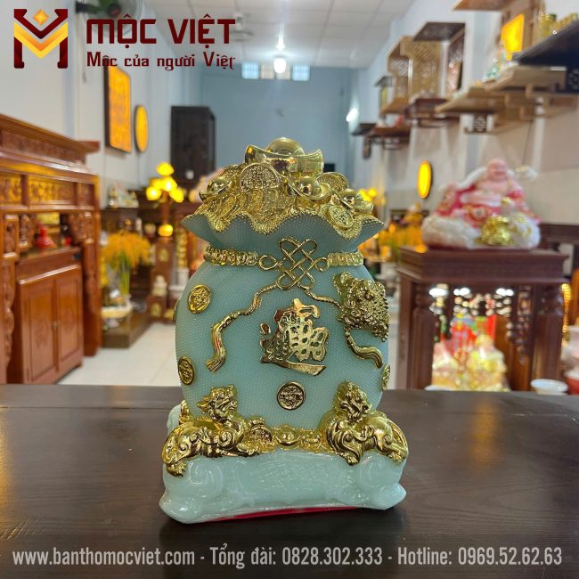 Túi tiền tài lộc là vật phẩm phong thủy được khách hàng ưa chuộng