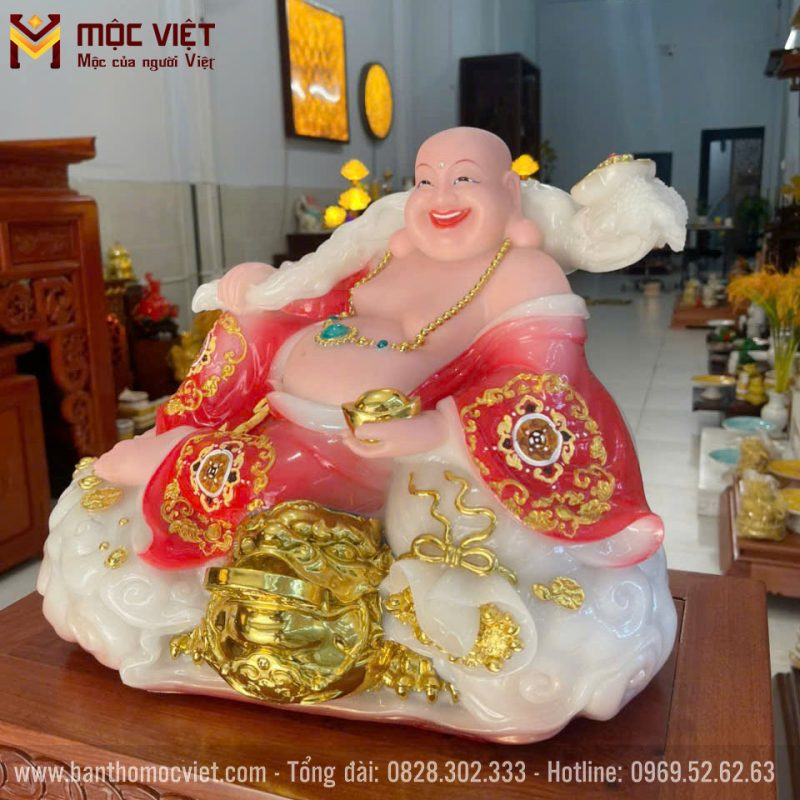 Tượng Phật Di Lặc Màu Đỏ