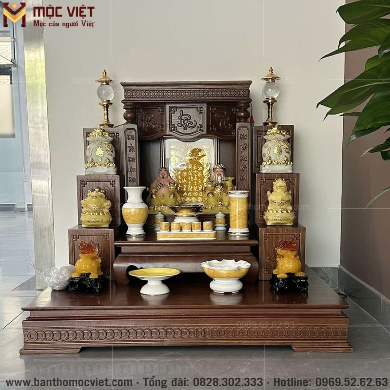 Bộ combo bàn thần thần tài phúc lộc thọ đẹp, trang nghiêm