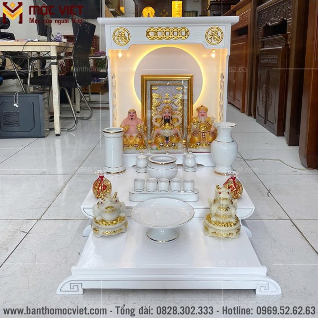 bàn thần tài hào quang đẹp