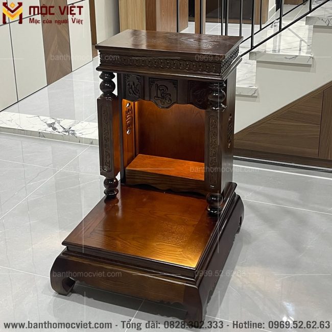 mẫu bàn thờ phúc lộc thọ trang nghiêm ấm cúng