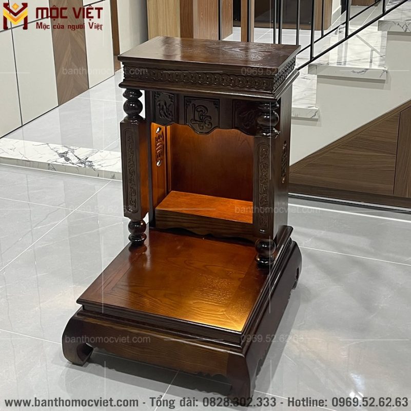 mẫu bàn thờ phúc lộc thọ trang nghiêm ấm cúng
